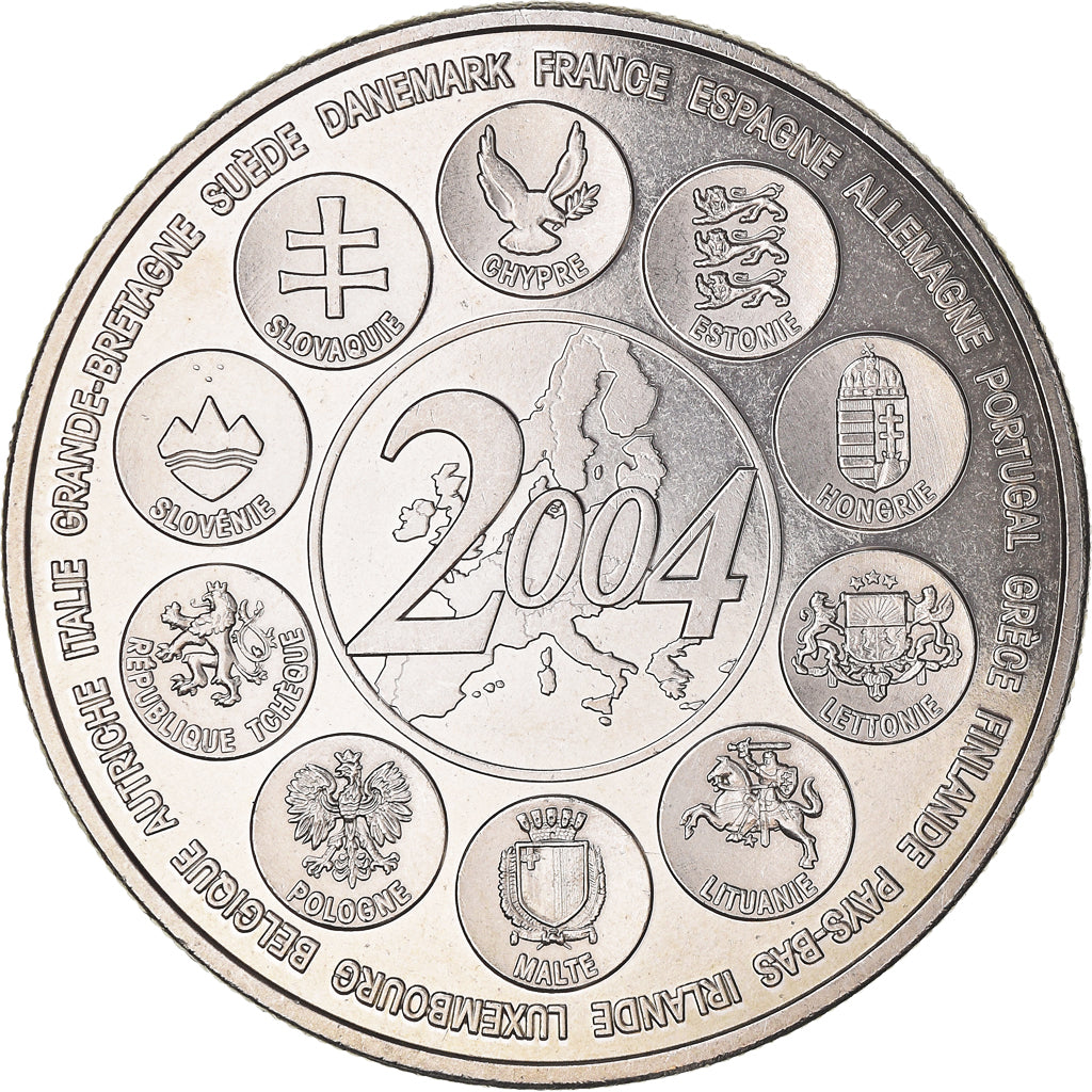 France, Medal, L'Europe des XV, Essai, 2004, MS(64), Copper-nickel