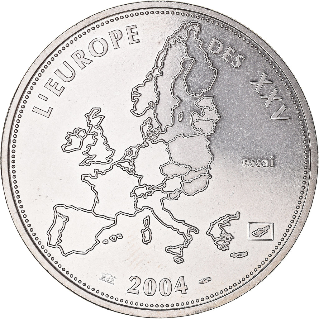 France, Medal, L'Europe des XV, Essai, 2004, MS(64), Copper-nickel
