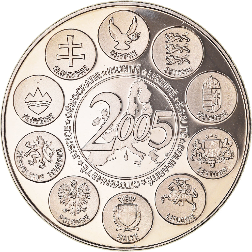 France, Medal, la Constitution Européenne, MS(65-70), Copper-nickel