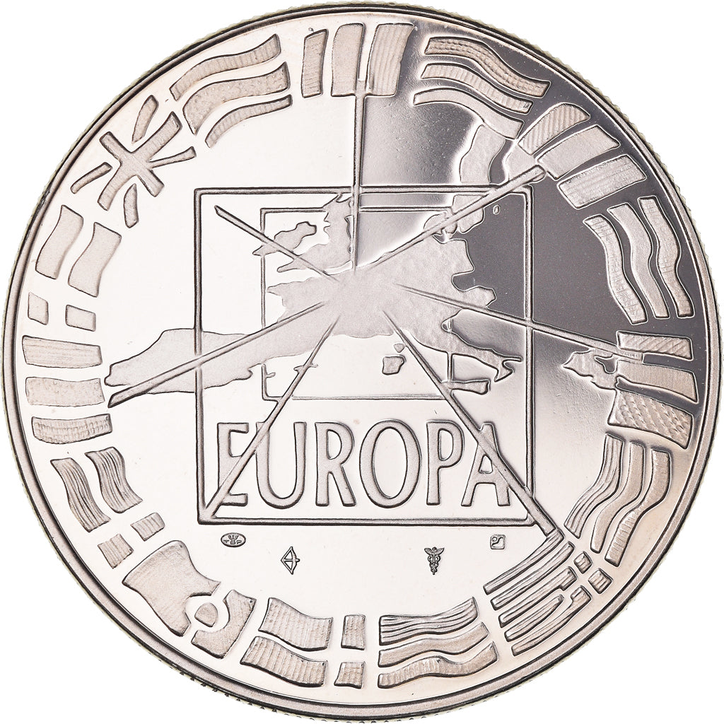 França, medalha, 1er Janvier 1999, Euro Parité, EUROPA, Politics, 1999
