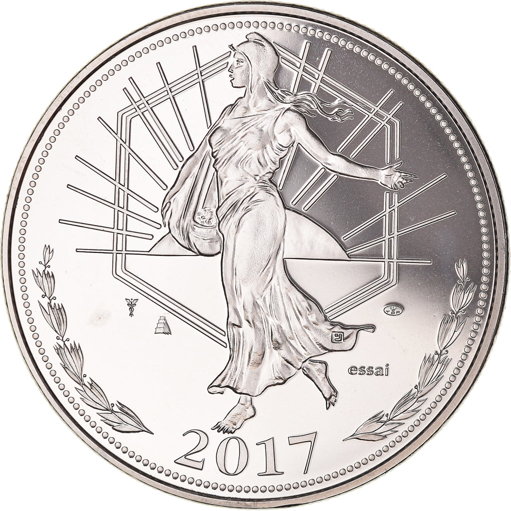 France, Medal, 60 Ans du Traité de Rome, La Semeuse, 2017, MS(65-70)