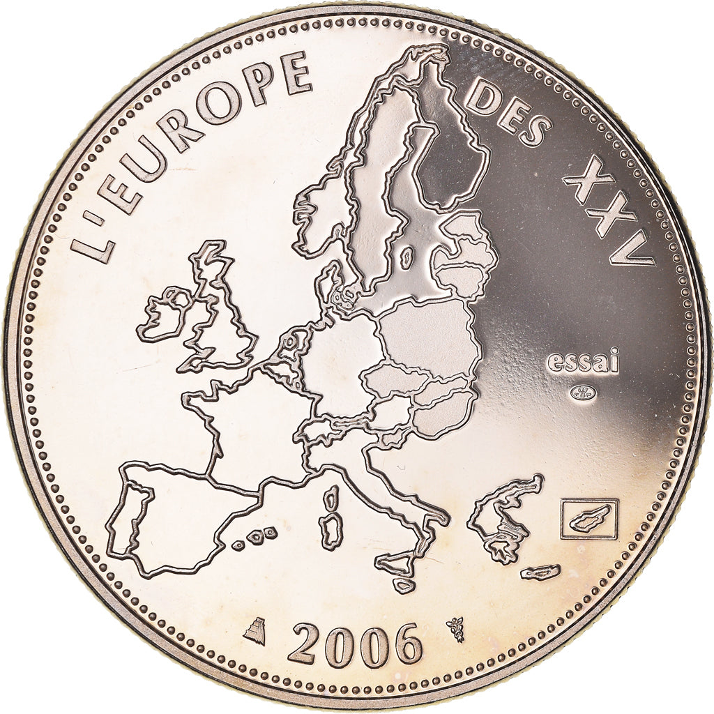 Francja, medal, L'Europe des XXV, Dernière Année des 12 Pays de l'Euro, 2006