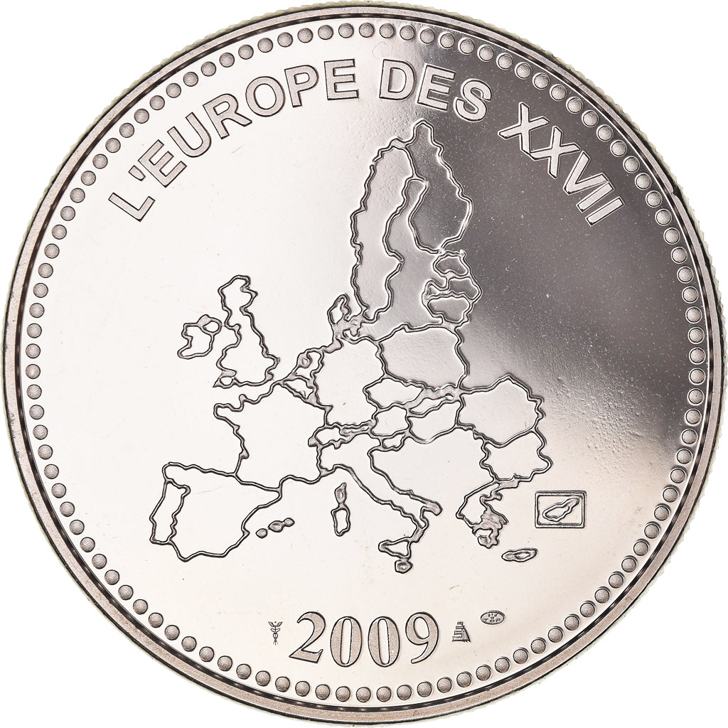 Francia, medalla, L'Europe des XXVII Essai, 10ème Anniversaire 1999-2009 EURO
