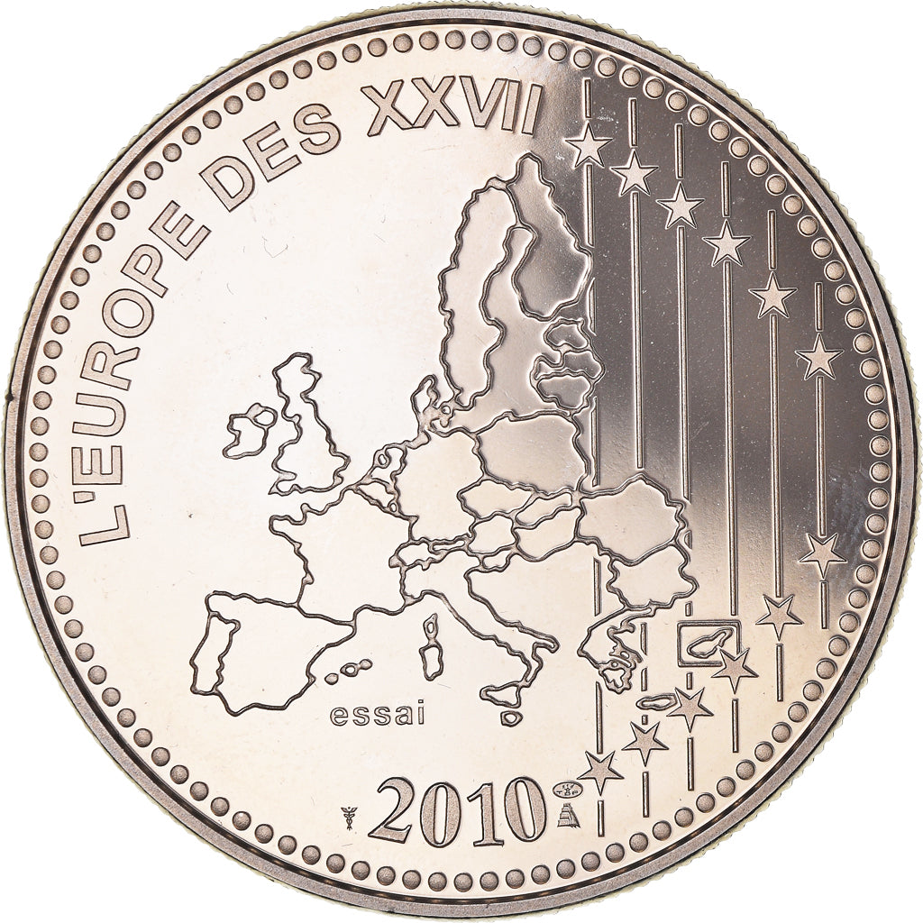 France, Médaille, L'Europe des XXVII, 50 ans du nouveau Franc, Politics, 2010