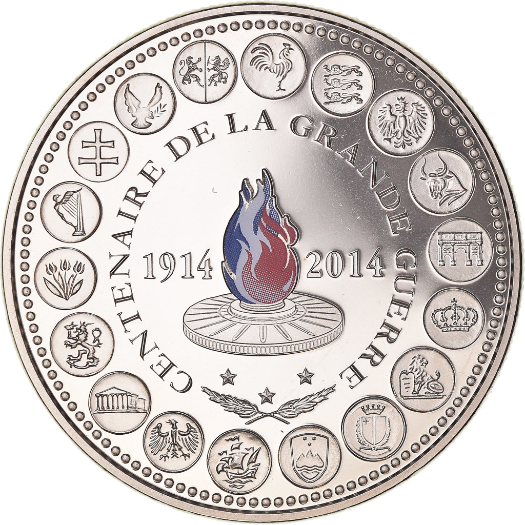 France, Medal, L'Europe des XXVIII, Centenaire de la Grande Guerre, Politics