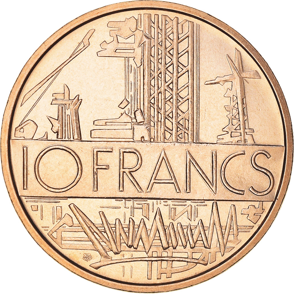 Coin, France, Mathieu, 10 Francs, 1974, FDC, MS(65-70), Nickel-brass, KM:940