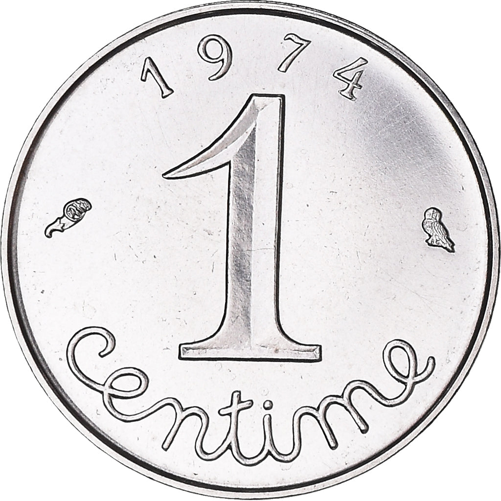 Munten, Frankrijk, Épi, Centime, 1974, Paris, FDC, FDC, Stainless Steel, KM:928
