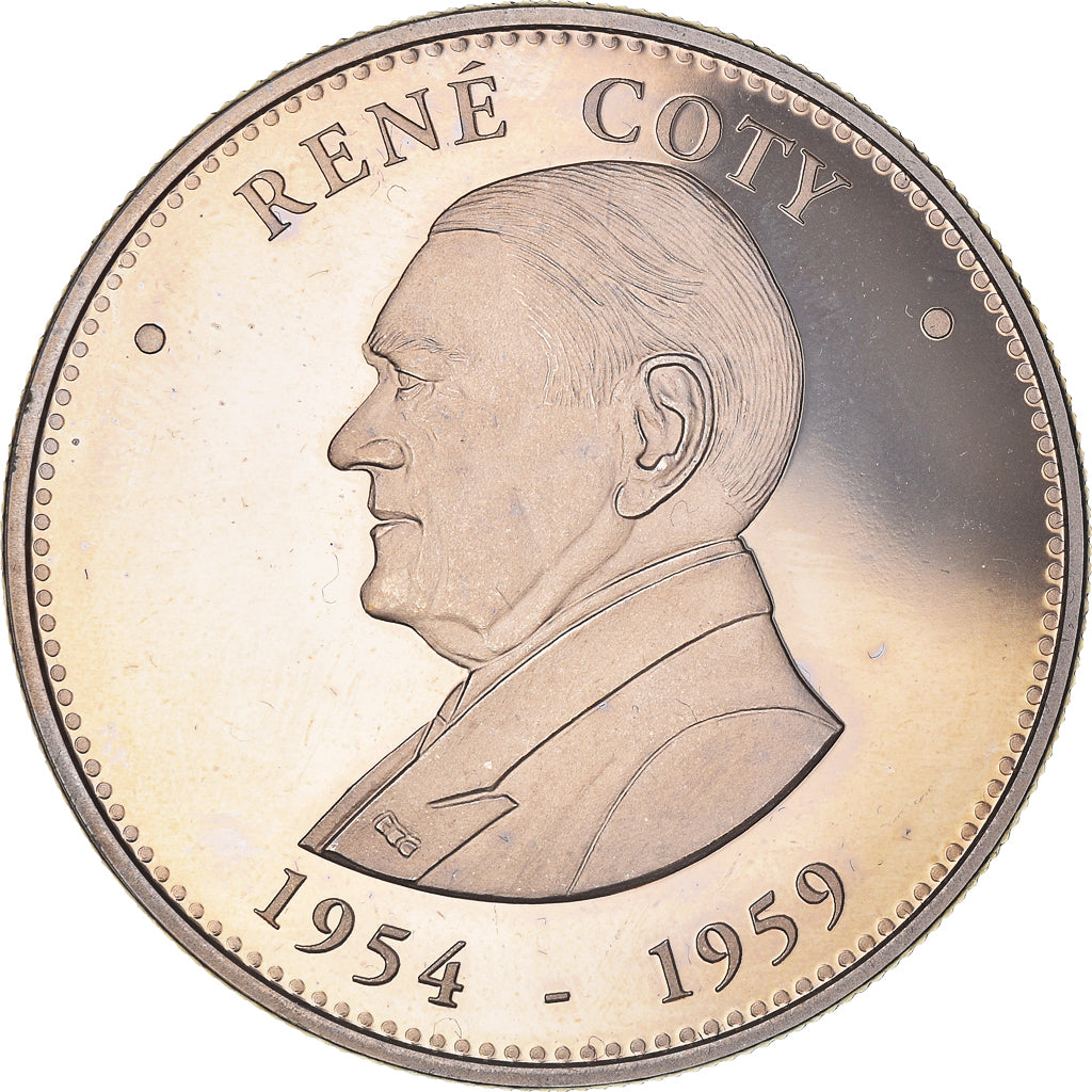 Frankreich, Medaille, Les Présidents de la République, René Coty, Politics