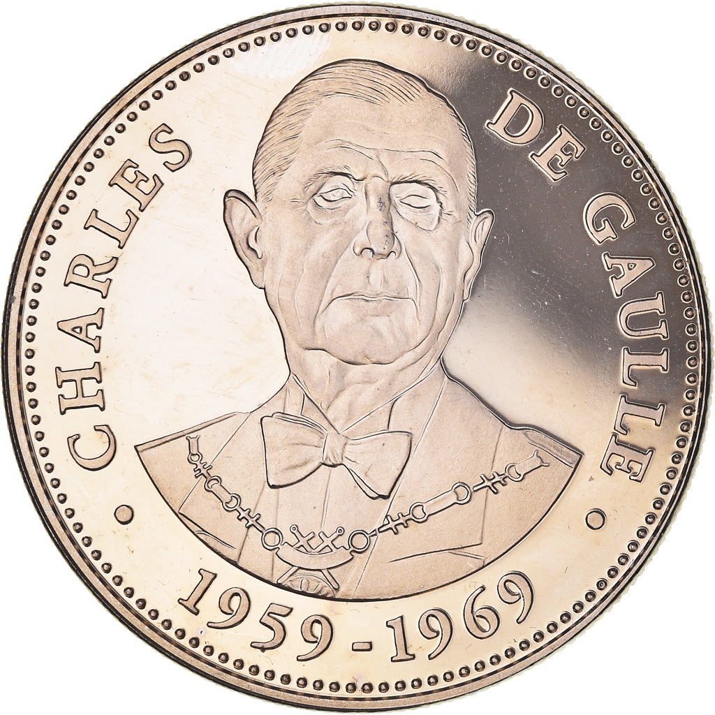 Francja, medal, Les Présidents de la République, Charles De Gaulle, Polityka