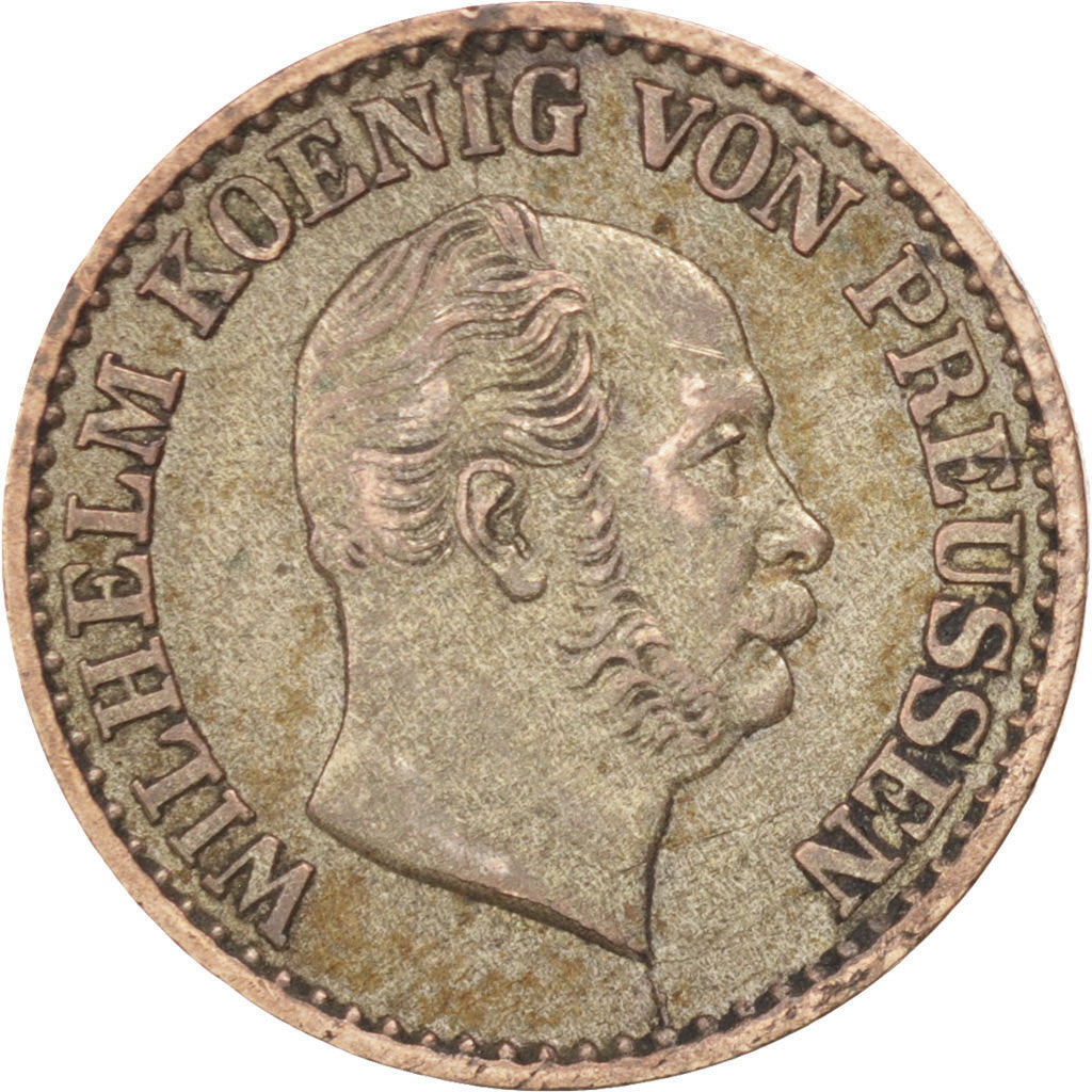GERMAN STATES, Groschen, 1871, Cleves, KM #485, EF(40-45), Silver, 2.19