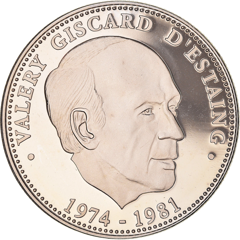Francia, medalla, Ve République, Valery Giscard d'Estaing, FDC, Cobre - níquel