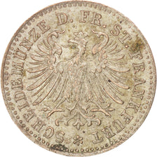 Stati tedeschi, FRANKFURT AM MAIN, Kreuzer, 1860, SPL-, Argento, KM:357
