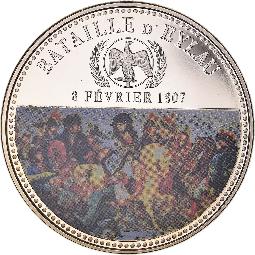 Francia, medaglia, Napoléon Ier, Bataille Eylau (1807), FDC, Rame-nichel