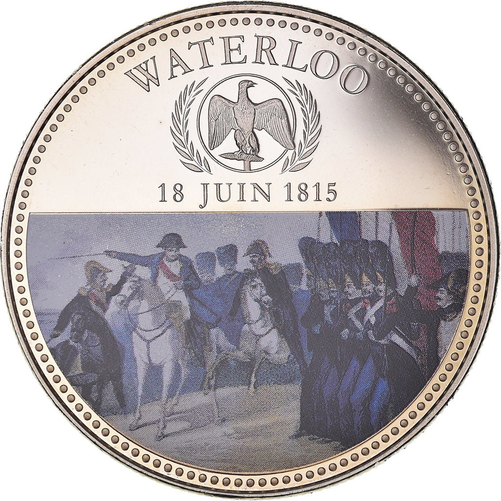 France, Medal, Napoléon Ier, Bataille de Waterloo (1815), History, MS(65-70)