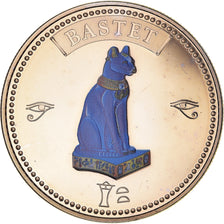 Égypte, Médaille, Trésors d'Egypte, Bastet, FDC, Cupro-nickel