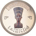 Egipto, medalla, Trésors d'Egypte, Nefertiti, FDC, Cobre - níquel