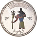 Egito, medalha, Trésors d'Egypte, Anubis, MS(65-70), Cobre-níquel