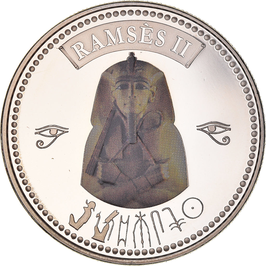 Égypte, Médaille, Trésors d'Egypte, Ramsès II, History, FDC, Cupro-nickel