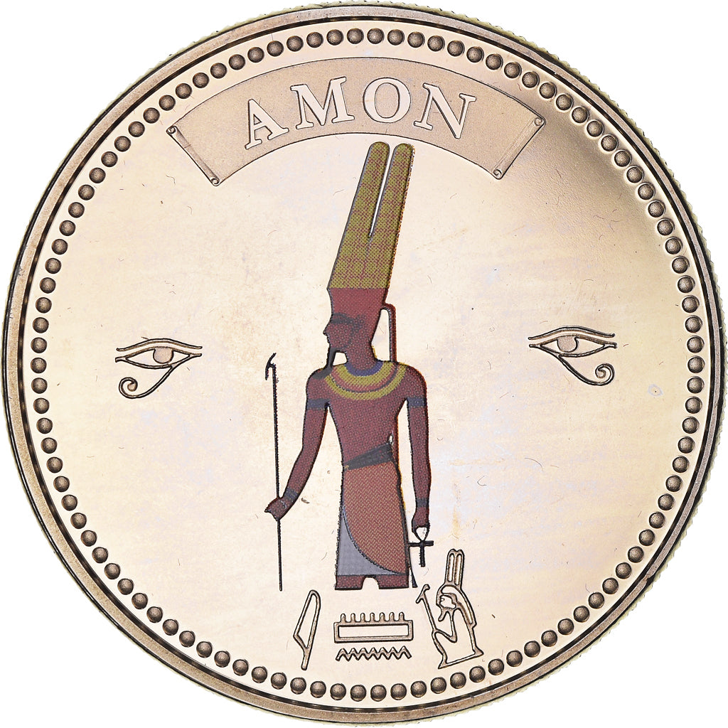 Égypte, Médaille, Trésors d'Egypte, Amon, FDC, Cupro-nickel