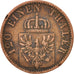 Moneta, Stati tedeschi, PRUSSIA, Wilhelm I, 3 Pfennig, 1870, Cleves, BB, Rame