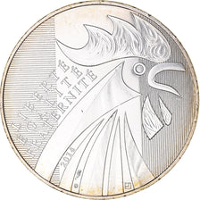 France, 10 Euro, Coq, 2014, MS(63), Silver, Gadoury:EU656