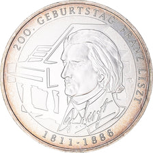 Deutschland, 10 Euro, Franz Listz, 2011, Karlsruhe, STGL, Silber, KM:295