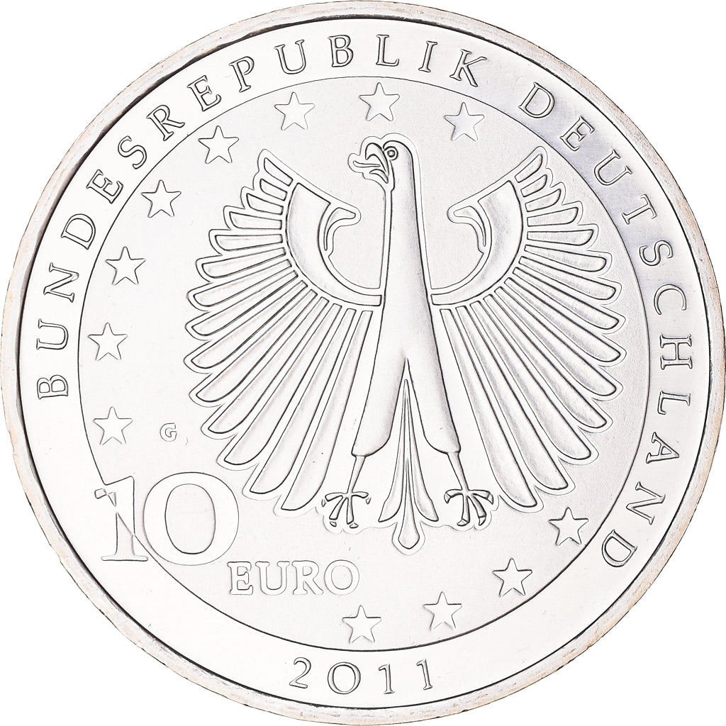 Germany, 10 Euro, Franz Listz, 2011, Karlsruhe, MS(65-70), Silver, KM:295