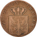 GERMAN STATES, 4 Pfennig, 1839, Aurich, KM #412, VF(20-25), Copper, 25, 5.86