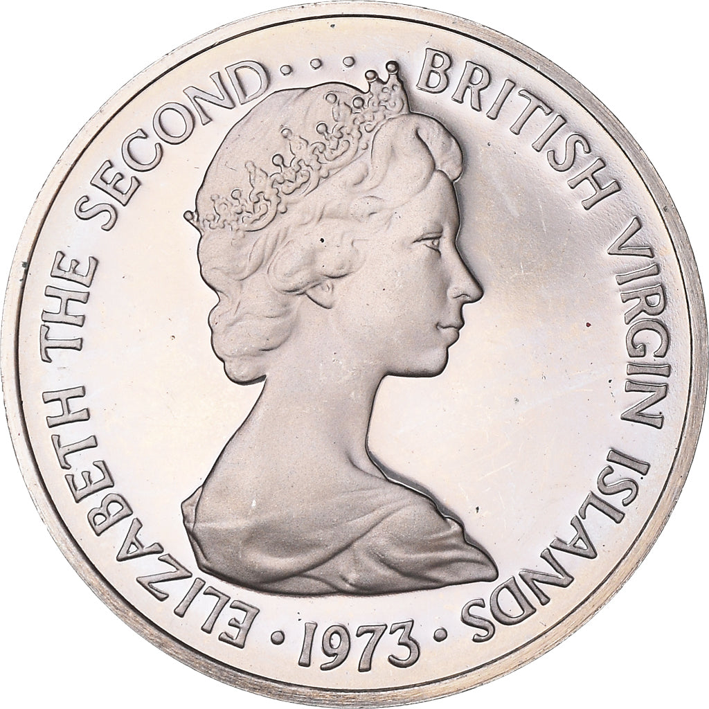 Coin, BRITISH VIRGIN ISLANDS, Elizabeth II, 5 Cents, 1973, Franklin Mint