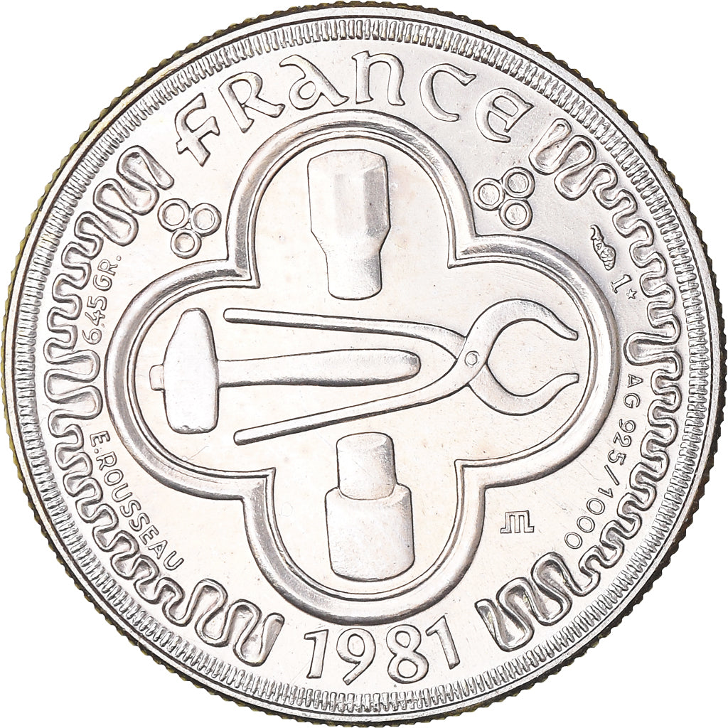 Francia, medalla, Reproduction du Franc à Cheval, Jean II le Bon, History