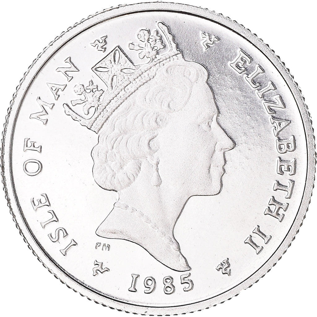 Monnaie, Île de Man, Elizabeth II, 1/10 Noble, 1985, Proof, FDC, Platinum