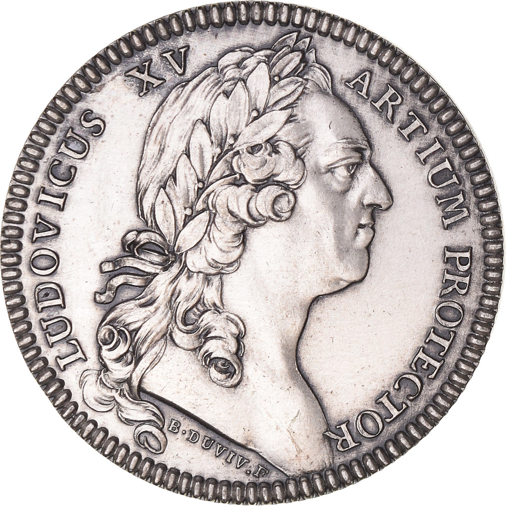 France, Token, Trades, Business & industry, 1773, Duvivier, MS(65-70), Silver