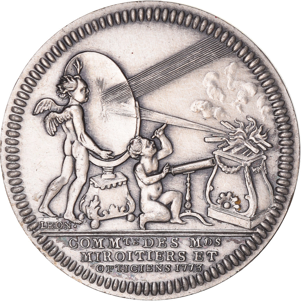 France, Token, Trades, Business & industry, 1773, Duvivier, MS(65-70), Silver