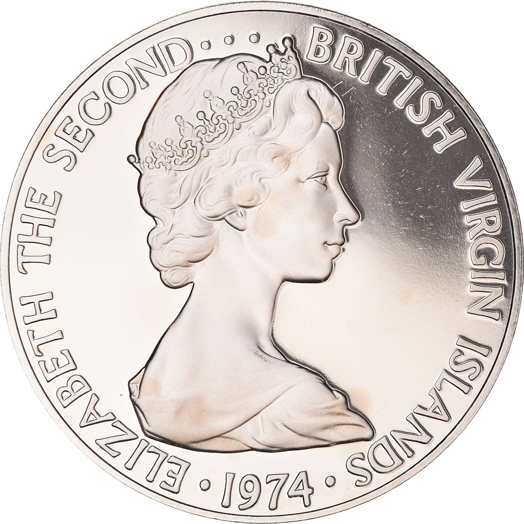 Münze, BRITISH VIRGIN ISLANDS, 50 Cents, 1974, Franklin Mint, Proof, STGL