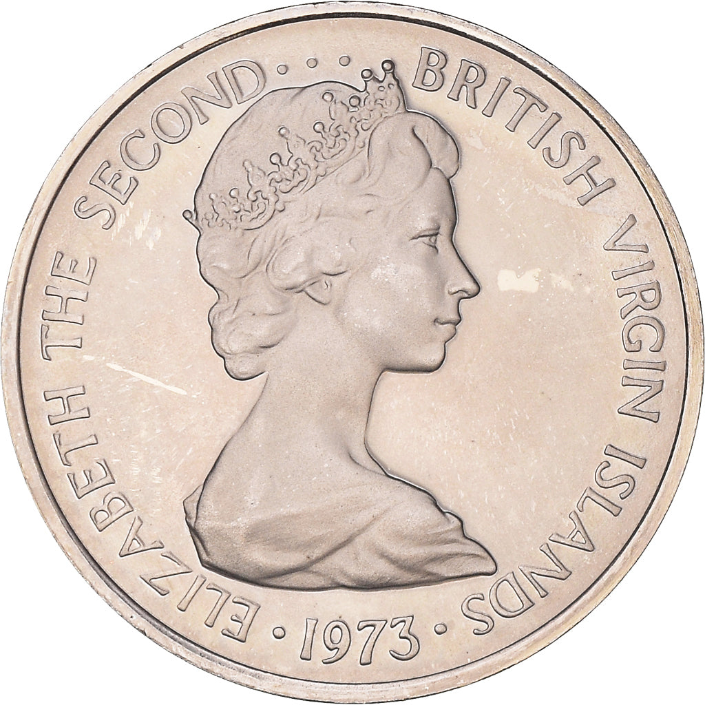 Coin, BRITISH VIRGIN ISLANDS, Elizabeth II, 5 Cents, 1973, Franklin Mint