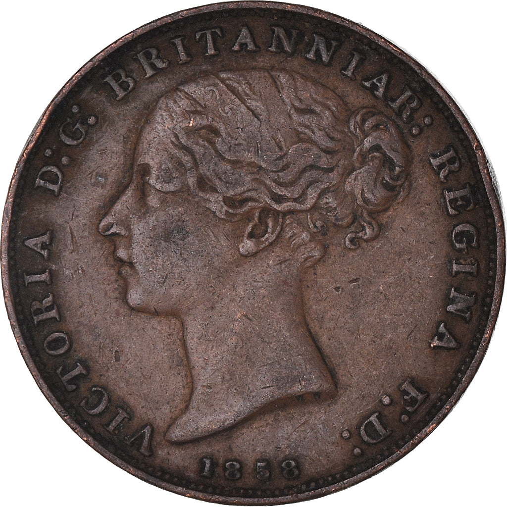 Coin, Jersey, Victoria, 1/26 Shilling, 1858, VF(30-35), Copper, KM:2