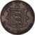 Moneda, Jersey, Victoria, 1/26 Shilling, 1858, BC+, Cobre, KM:2