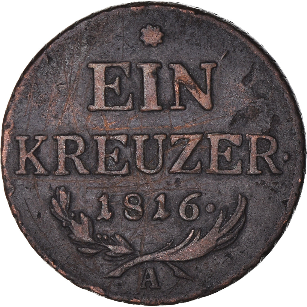 Münze, Österreich, Franz II (I), Kreuzer, 1816, S+, Kupfer, KM:2113