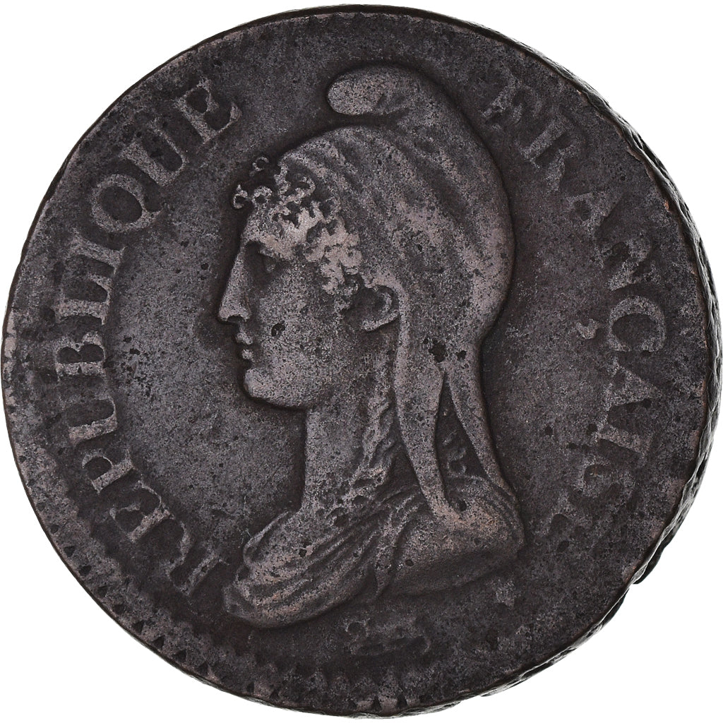 Monnaie, France, Dupré, Decime, AN 5, Paris, TTB, Bronze, Gadoury:187, KM:644.1