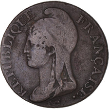 Coin, France, Dupré, 5 Centimes, AN 4, Paris, VF(30-35), Bronze, KM:635.1