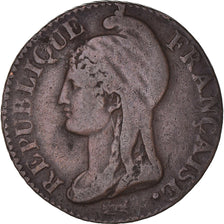 Moeda, França, Dupré, 5 Centimes, AN 4, Paris, VF(30-35), Bronze, KM:635.1