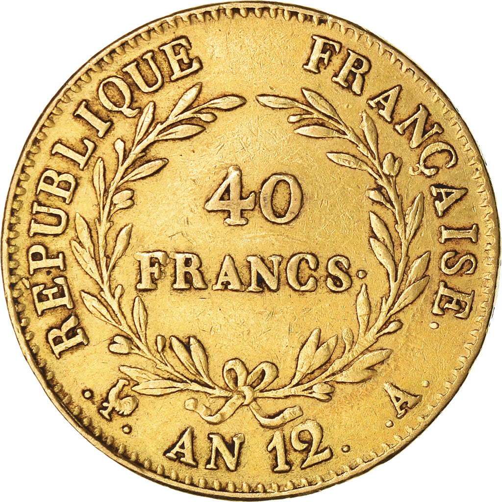 Coin, France, Napoléon I, 40 Francs, 1803, Paris, EF(40-45), Gold, KM:652