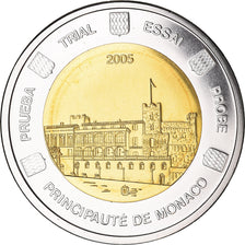 Monaco, 2 Euro, 2005, unofficial private coin, MS(65-70), Bi-Metallic