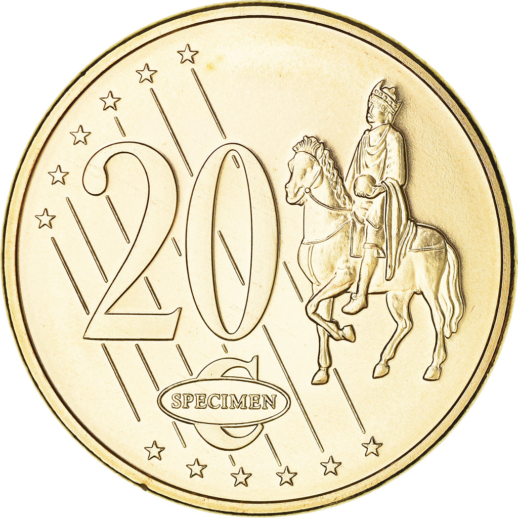 Monaco, 20 Euro Cent, 2005, unofficial private coin, MS(65-70), Brass