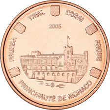 Monaco, 5 Euro Cent, 2005, unofficial private coin, MS(65-70), Copper