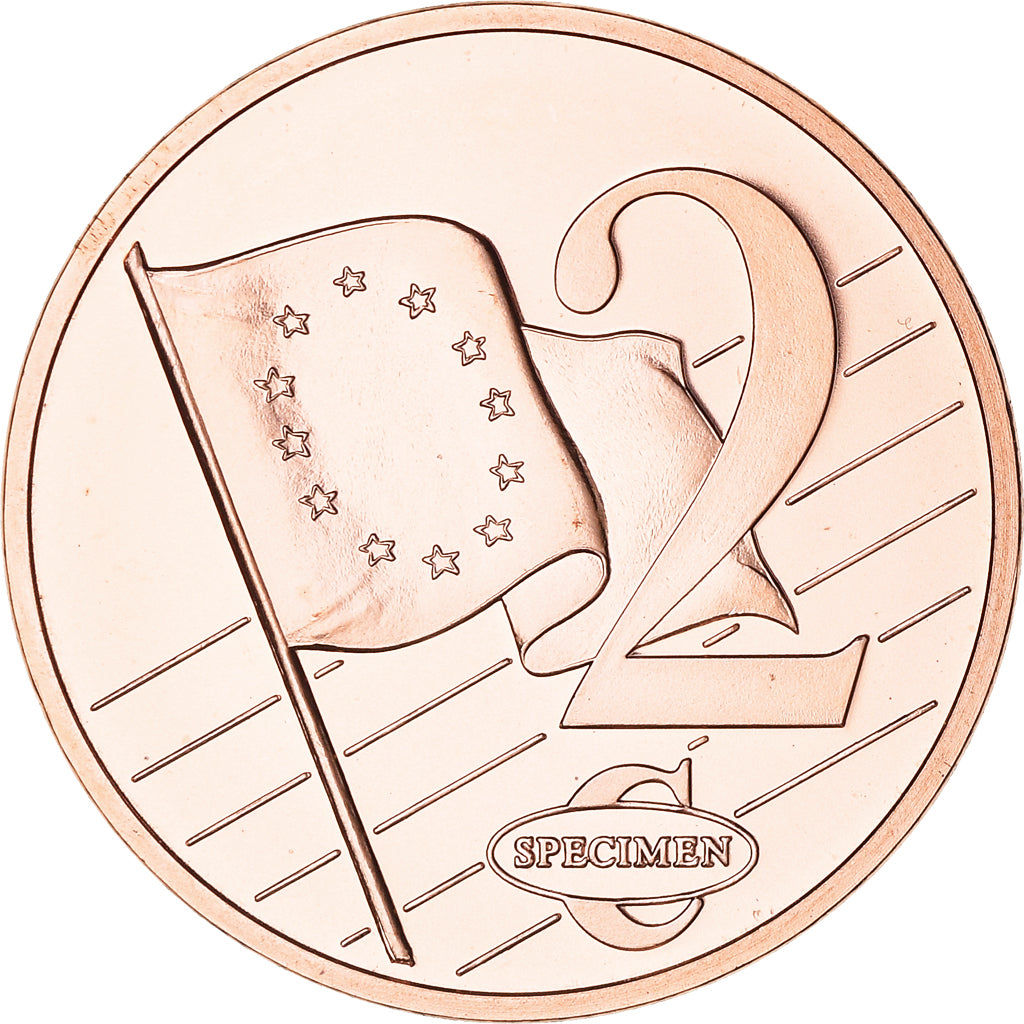 Monaco, 2 Euro Cent, 2005, unofficial private coin, MS(64), Copper Plated Steel