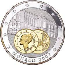 France, Medal, Europe, Monaco, 2007, MS(65-70), Copper Plated Silver