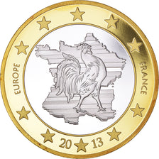 França, medalha, Europe, 5 Euro Essai, 2013, MS(65-70), Bimetálico