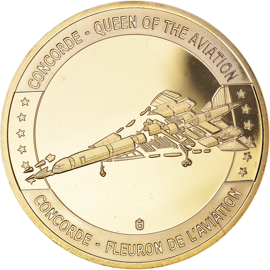 Francia, medaglia, Concorde, La Légende, Aviation, SPL+, Rame dorato
