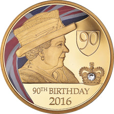 United Kingdom, Medal, 90ème Anniversaire de la Reine Elizabeth II, MS(65-70)